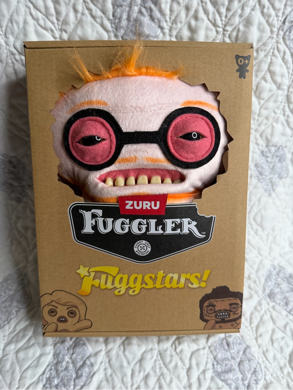 ZURU Fuggler Plush Stuffed Animal - Pink with Orange Hair